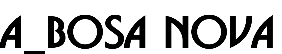 A_Bosa Nova Bold cкачати шрифт безкоштовно